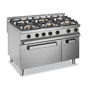 Плита 6 конфорочная 900 сер. Apach Aprg-129Fe – купить в Челябинске по цене завода