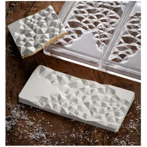 Форма для шок. "Chocolate Bar Fragment" 155Х77ММ H10Мм, 100ГР, 3 ячейки, п/к Pc5004 – купить в Челябинске по цене завода