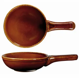 Сковорода "Wok" D 14СМ 0,37Л, порционная, керамика, без крышки, Rustics Simmer, цвет Brown Zcagpn11 – купить в Челябинске по цене завода