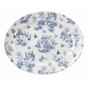 Блюдо овальное 36,5Х29,3СМ Vintage Prints, цвет Prague Toile Toprd141 – купить по цене завода