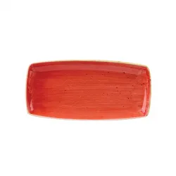 Купить блюдо сервировочное 29,5х15см, без борта, stonecast, цвет berry red sbrsop111 – цена от завода, доставка до двери | RuOborudovanie.ru
