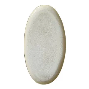 Блюдо овальное 55Х27,5СМ, керамика, цвет Perle, Plume 962276 – купить по цене завода