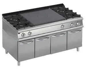 Плита газовая Apach Chef Line Lrstg169R4Cs со сплошной поверхностью 900 серии – купить в Челябинске по цене завода