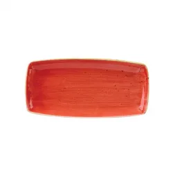 Купить блюдо сервировочное 35х18,5см, без борта, stonecast, цвет berry red sbrsop141 – цена от завода, доставка до двери | RuOborudovanie.ru