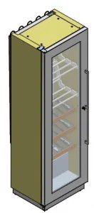 Шкаф винный вентилируемый Enofrigo MIAMI MEDIUM VT RF T + 3 DR серый – купить в Челябинске по цене завода