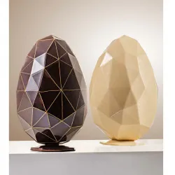 Купить форма для шок. 3d "яйцо фигурное с подставкой" d120мм h185мм, 2 ячейки, 280гр, пластик 20u3d07 – цена от завода, доставка до двери | RuOborudovanie.ru