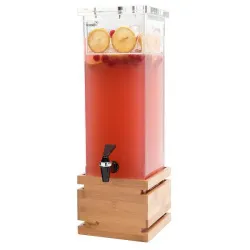 Купить диспенсер для сока rosseto beverage ld112, 7,6л 17,1х17,1см h59,1см, бамбук/акрил в Челябинске – цена завода, доставка до двери | RuOborudovanie.ru