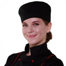 Купить шапочка повара таблетка чёрная [00400] в Челябинске – цена завода, доставка до двери | RuOborudovanie.ru