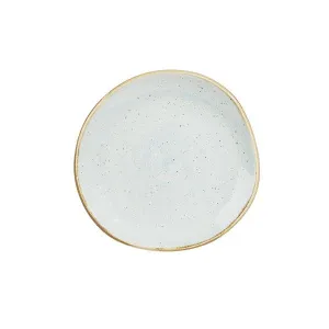 Тарелка мелкая "ВОЛНА" 18,6СМ, без борта, Stonecast, цвет Duck Egg Blue Sdesog71 – купить по цене завода