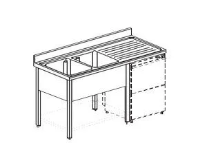Ванна моечная Apach Chef Line L2S217-65Rwshd – купить по цене завода