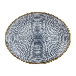 Купить блюдо овальное 27х22,9см, без борта, цвет slate blue, studio prints spsbop581 – цена от завода, доставка до двери | RuOborudovanie.ru