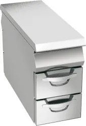 Купить стенд закрытый шириной 40 см с 4 ящиками для gn1/1*100 мм, линия omega angelo po 04wpn4c в Челябинске – цена завода, доставка до двери | RuOborudovanie.ru