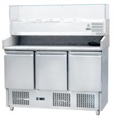 Купить стол для пиццы koreco s903pz (+5/+10) гранит.столеш., 3дв, gn1/1 в Челябинске – цена завода, доставка до двери | RuOborudovanie.ru