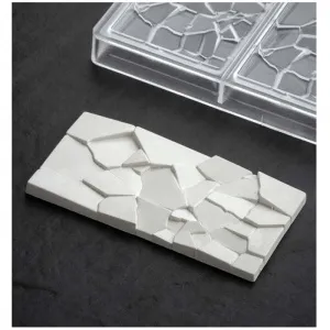 Форма для шок. "Chocolate Bar Crush" 155Х77ММ H10Мм, 100ГР, 3 ячейки, п/к Pc5002 – купить в Челябинске по цене завода