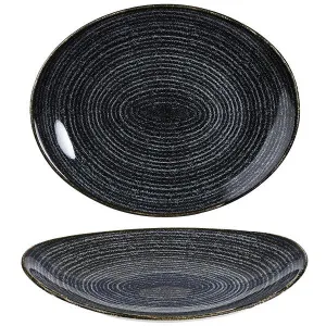 Блюдо овальное 31,7Х25,5СМ, без борта, цвет Charcoal Black, Studio Prints Spcbop121 – купить по цене завода
