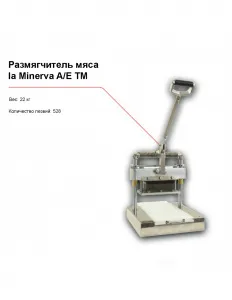 Размягчитель мяса la Minerva A/E TM – купить в Челябинске по цене завода
