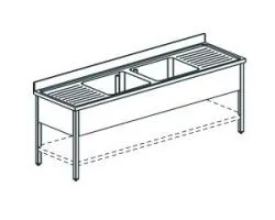 Купить ванна моечная apach chef line l2s207-552wsh – цена от завода, доставка до двери | RuOborudovanie.ru