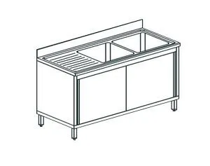Ванна моечная Apach Chef Line L2S157-45Lwsd – купить по цене завода