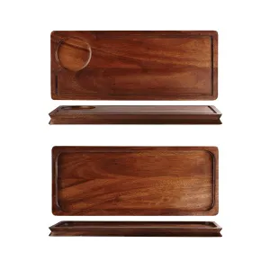 Блюдо деревянное 40Х16,5СМ, двухстороннее, Buffet Wood Zcawwbdd1 – купить по цене завода