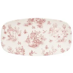 Блюдо прямоугольное Chefs 35,5Х18,9СМ, без борта, Vintage Prints, цвет Cranberry Toile Tocxo141 – купить в RuOborudovanie.ru с доставкой до двери Купить блюдо прямоугольное chefs 35,5х18,9см, без борта, vintage prints, цвет cranberry toile tocxo141 – цена от завода, доставка до двери | RuOborudovanie.ru