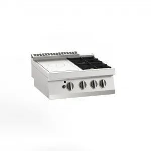 Плита со сплошной поверхностью газовая 700 серии Apach Chef Line Slrstg87R2Dx – купить в Челябинске по цене завода