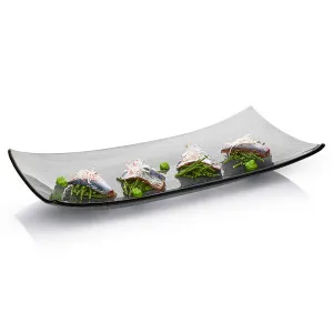 Набор емкостей для закусок Serveware 47Х23СМ, 3шт., Стекло, цвет дымчатый Gls019 – купить в Челябинске по цене завода