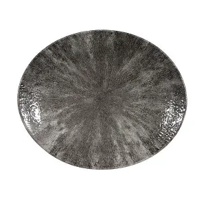 Блюдо овальное 27Х22,9СМ, без борта, цвет Stone Quartz Black, Studio Prints Stqbop581 – купить по цене завода