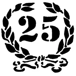 Трафарет для декора D26См "ЮБИЛЕЙ 25", пластик Mask 38 – купить в RuOborudovanie.ru с доставкой до двери Купить трафарет для декора d26см "юбилей 25", пластик mask 38 – цена от завода, доставка до двери | RuOborudovanie.ru