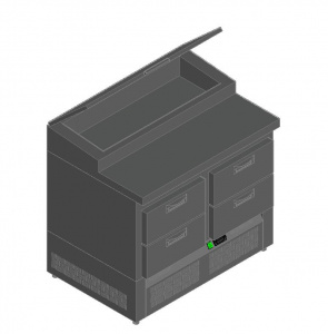 Стол для пиццы Hicold Pze1-22Gn (1/3)