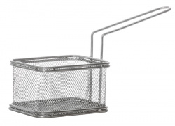 Корзинка для картофеля фри с ручкой 105х90х65 мм [QL089-02]