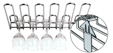 Держатель бокалов Paderno 4406001