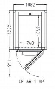Камера расстоечная Pavailler Cf 68 1 Ap 60X80 1дверь/2тележки