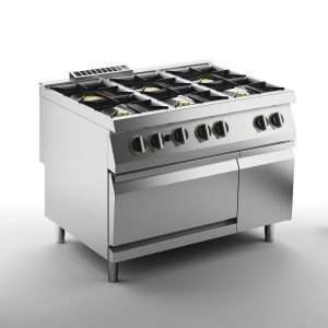 Плита газовая 6 конфорочная 900 серии Apach Chef Line Slrrg129Fgcs