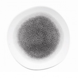 Купить тарелка мелкая "волна" 26,4см, без борта, цвет raku quartz black, studio prints rkbqog101 – цена от завода, доставка до двери | RuOborudovanie.ru