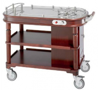 Тележка Paderno 5887600 для фламбирования 