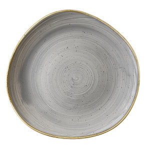 Тарелка мелкая "ВОЛНА" 28,6СМ, без борта, Stonecast, цвет Peppercorn Grey Spgsog111