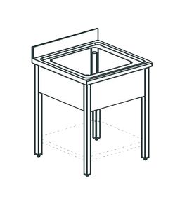 Ванна моечная Apach Chef Line Ls76-54Sh