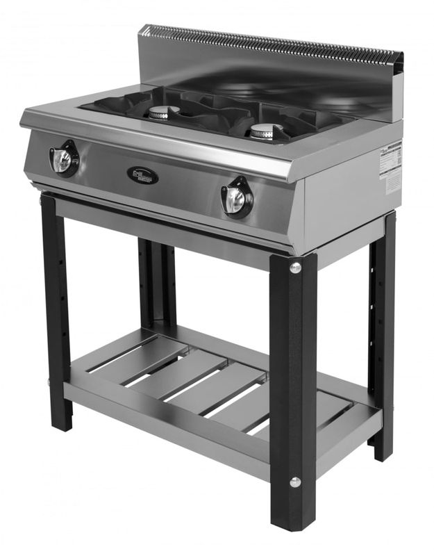 Плита газовая Grill Master Ф2ЖТЛПГ ГАЗ (50014) на подставке 2конф.чугун 13кВт 800х500х1050