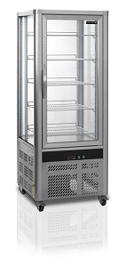 Витрина холодильная Tefcold UPD200 Алюминий со стеклом 468л 0,255кВт (+2...+12С) кондитерская