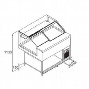 Витрина холодильная статика Frigomeccanica Just Vbd 1000 Mi Sp без обшивки