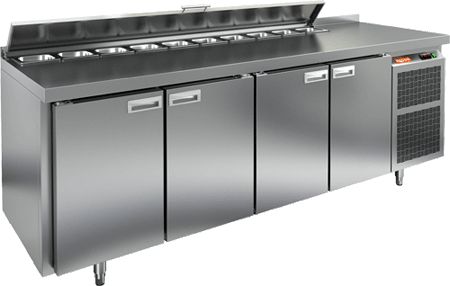 Стол для салатов Hicold Sl2-1111Gn (1/6) с крышк. (+2/+10)