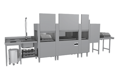 Машина посудомоечная Apach Lttt210 Wmrhd конвейерная