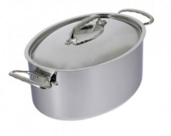 Кастрюля овальная 6,5Л 30Х22СМ H13См, с крышкой, серия Affinity, S/S 3726.30 – купить в Челябинске по цене завода