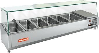 Витрина для ингридиентов Hicold VRTG1485 для стола Pze3 – купить в Челябинске по цене завода