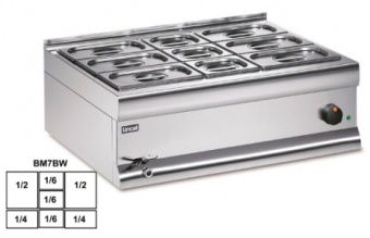Мармит настольный 2*GN1/2 + 2*GN1/4 + 3*GN1/6 Lincat BM7BWFL – купить в Челябинске по цене завода