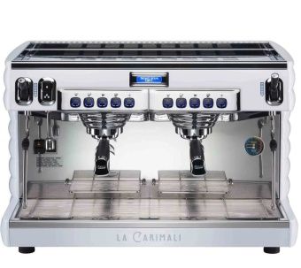 Кофемашина-автомат Carimali bubble e2 2 высокие группы, экономайзер, белая (bu-e2-h-02_w) – купить в Челябинске по цене завода