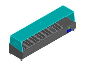 Витрина для ингридиентов Hicold VRTG1485 для стола Pze3 – купить в Челябинске по цене завода