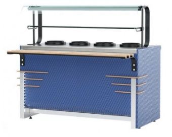 Мармит первых блюд Челябторгтехника RМ13D(10) Case длиной 1505 мм с 4 электросупницами 10л – купить в Челябинске по цене завода