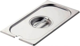 Крышка к гастроемкости Hurakan Gd-P 1/4 с отверстием для ложки – купить в Челябинске по цене завода
