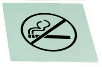 Табличка "No Smoking" S555 – купить в Челябинске по цене завода